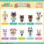 Banpresto - ANIMAL CROSSING - Flocked Doll  -  Assortiment 10 Figurine 2.5cm