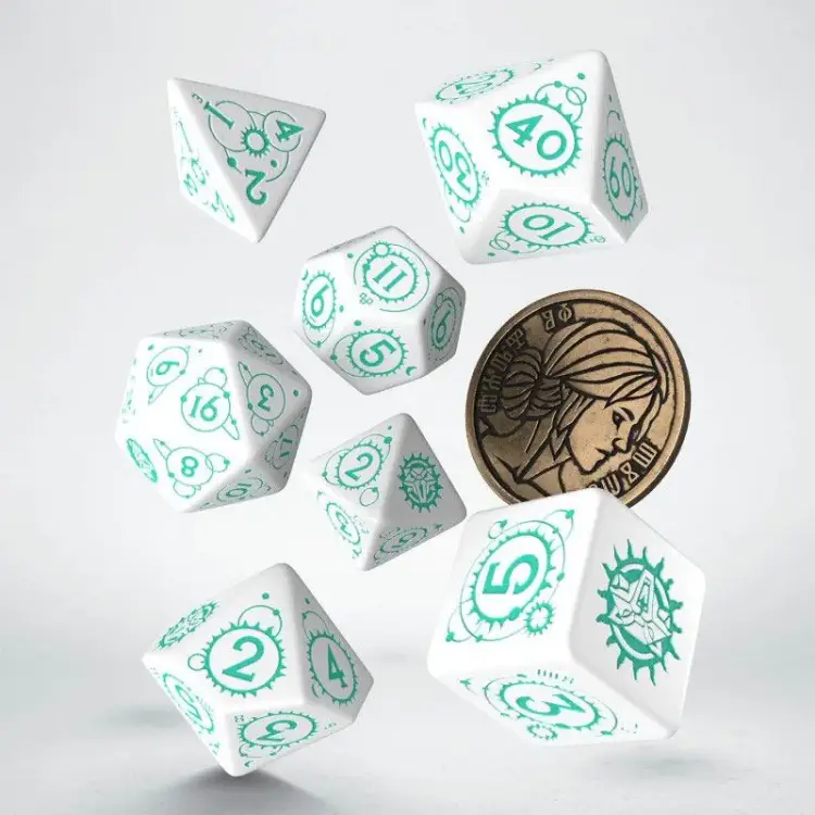 Komplet Kości Q Workshop - The Witcher Dice Set Ciri The Law of Surprise