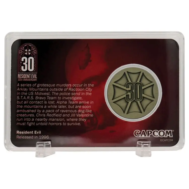 Fanattik - RESIDENT EVIL - 30th Anniversary - Limited Edition Coin -Antique Brass