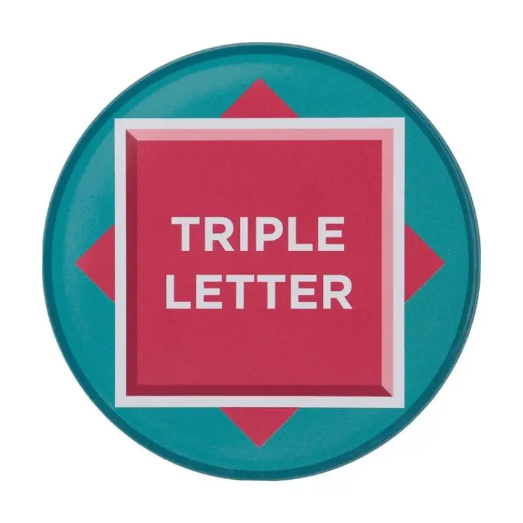 Fanattik - SCRABBLE - 4 Embossed Metal Coasters