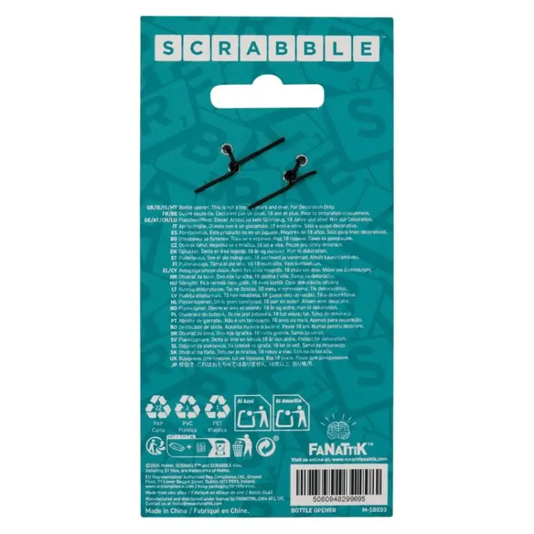 Fanattik - SCRABBLE - Cheers - Limited Edition Bottle Opener
