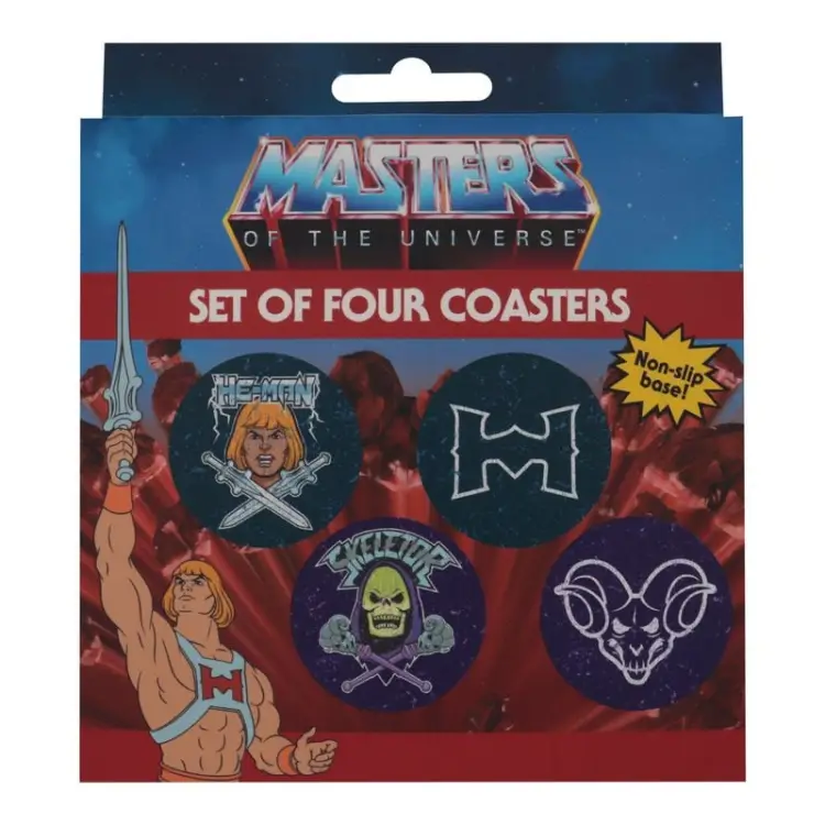 Fanattik - MASTERS OF THE UNIVERSE - 4 Embossed Metal Coasters