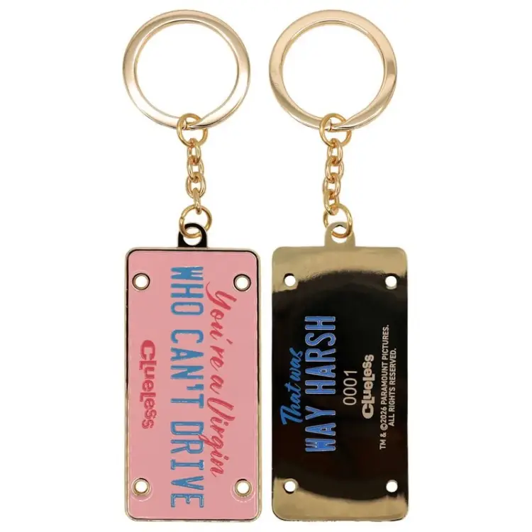 Fanattik - CLUELESS - License Plate - Limited Edition Keyring