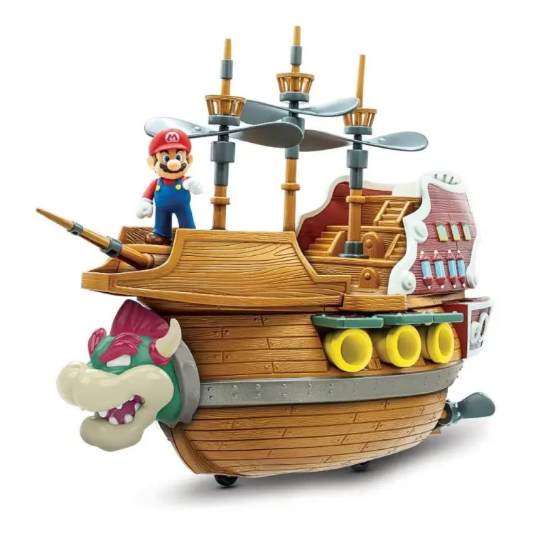 Super Mario, zestaw z figurkami Statek - Nintendo Super Bowser's Airship Deluxe