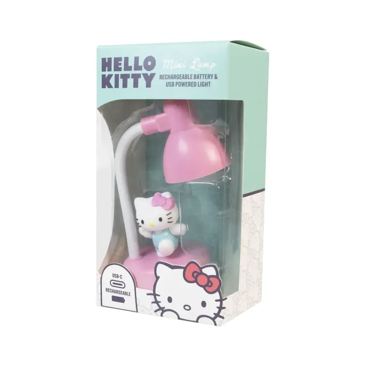 HELLO KITTY - ładowalna mini lampa biurkowa - 15 cm