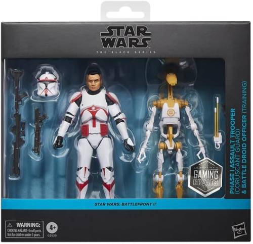 Hasbro - STAR WARS - Assault Trooper & Battle Droid - Fig. Black Series 15cm