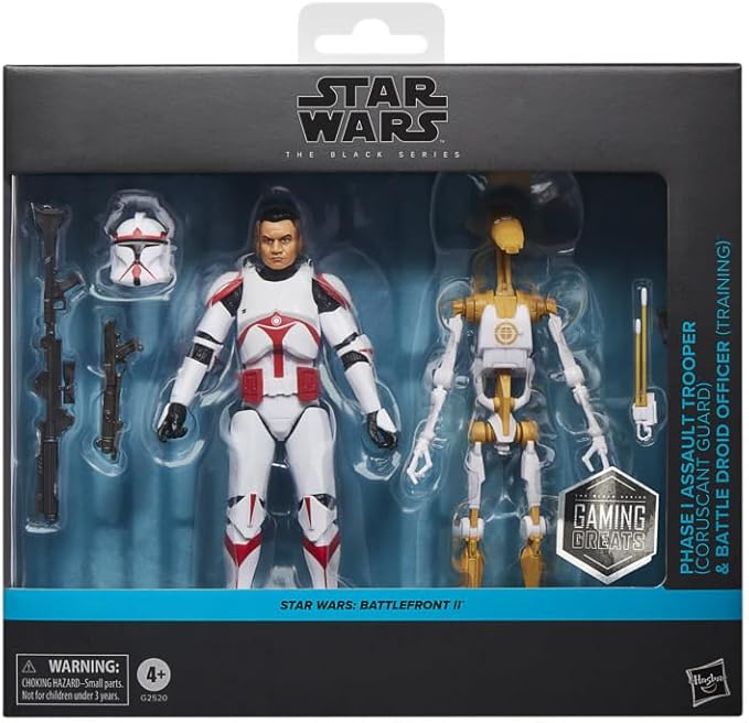 Hasbro - STAR WARS - Assault Trooper & Battle Droid - Fig. Black Series 15cm