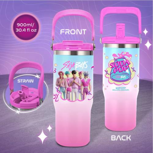 Paladone - K-POP DEMON HUNTERS - Saja Boys - Isolated Bottle 900ml