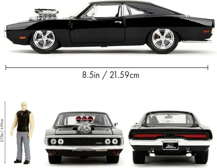Jada Toys - FAST & FURIOUS - 1970 Dodge Charger + Figure - 1:24