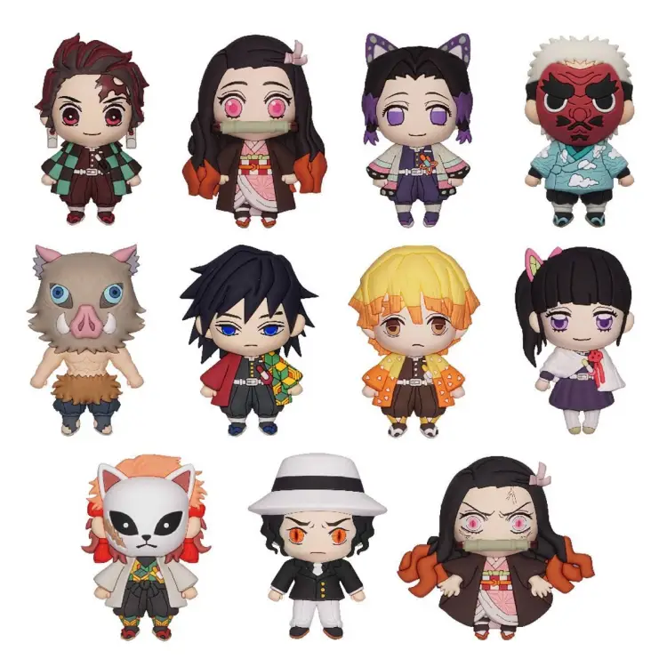 Monogram - DEMON SLAYER - Series 1 - 3D Foam Bag Clip (Display 24 Pcs)