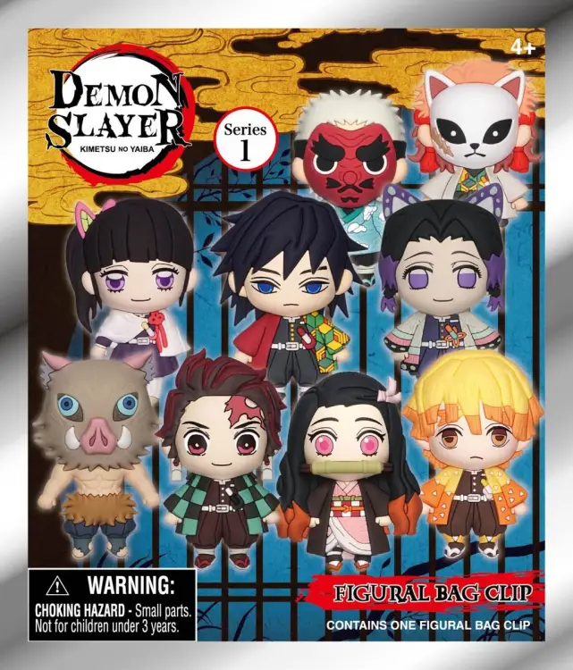 Monogram - DEMON SLAYER - Series 1 - 3D Foam Bag Clip (Display 24 Pcs)