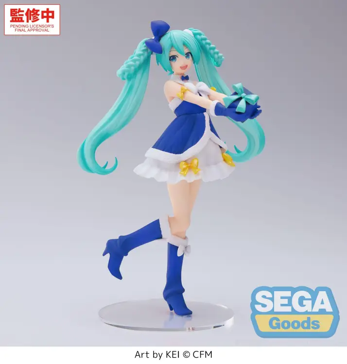 Sega Goods - HATSUNE MIKU - Saphire Christmas - Figure High Premium 21cm