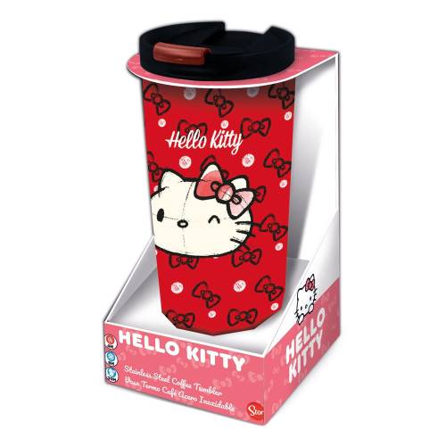 Metalowy Kubek podróżny Hello Kitty - Stainless Stee Sanrio