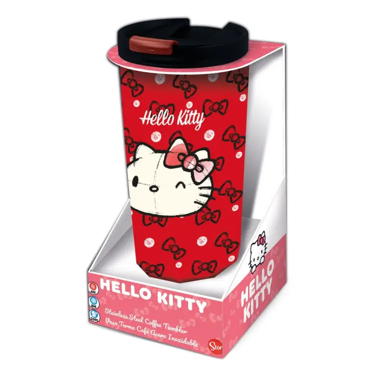 Metalowy Kubek podróżny Hello Kitty - Stainless Stee Sanrio