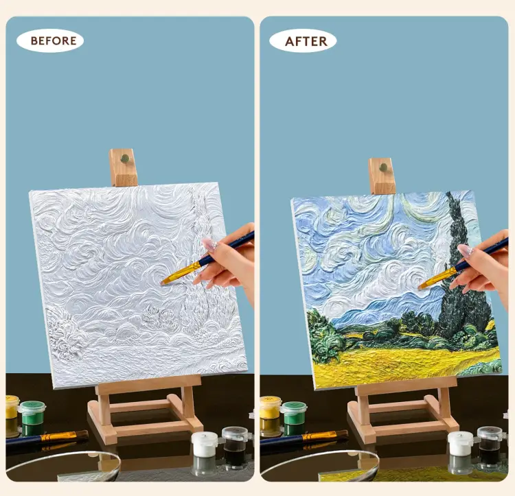 Madness - Resin DIY 3D Painting - Wheat Field -  34x34cm