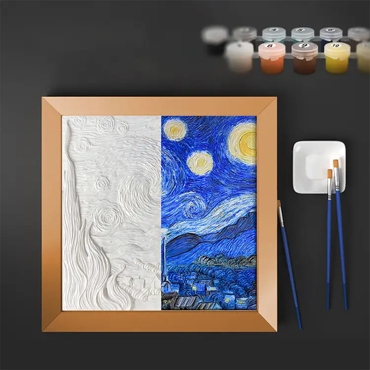 Madness - Resin DIY 3D Painting The Starry Night -  34x34cm