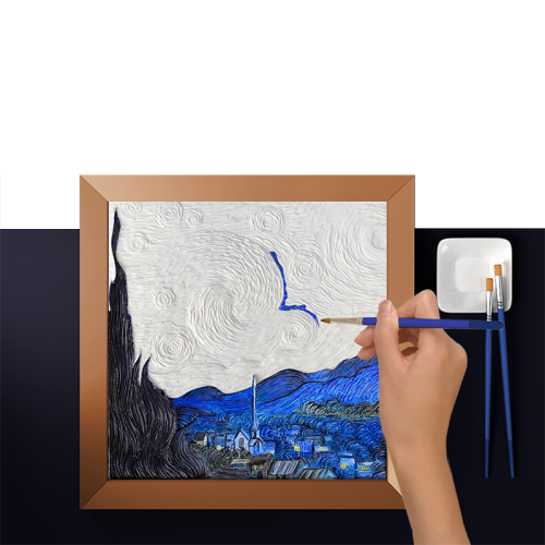 Madness - Resin DIY 3D Painting The Starry Night -  34x34cm