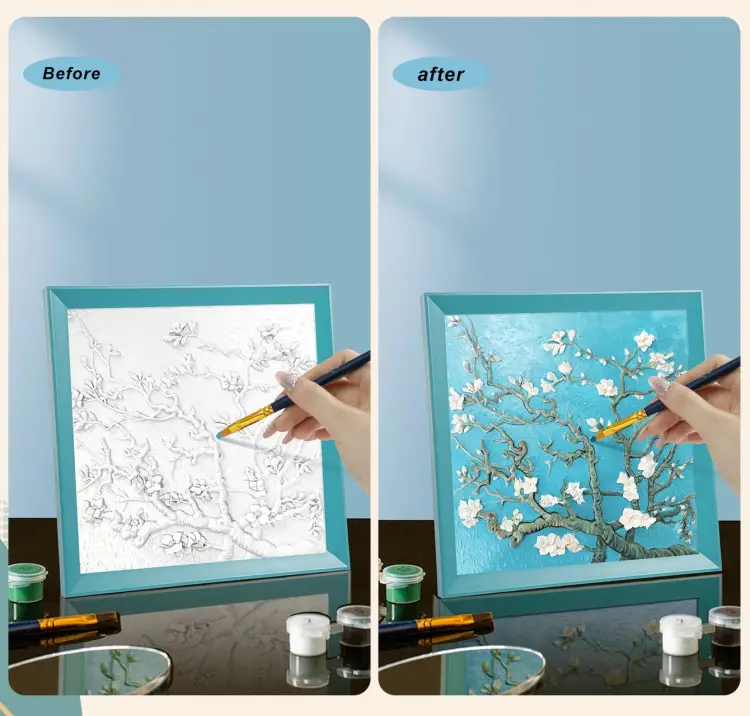 Madness - Resin DIY 3D Painting - Apricot Blossom -  34x34cm