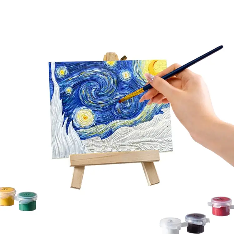 Madness - Resin DIY 3D Painting -The starry night - 13.5x10cm