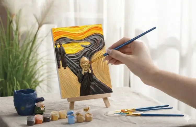 Madness - Resin DIY 3D Painting - The Scream - 13.5x10cm