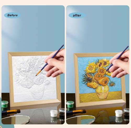 Madness - Resin DIY 3D Painting - Sunflower -  34x34cm