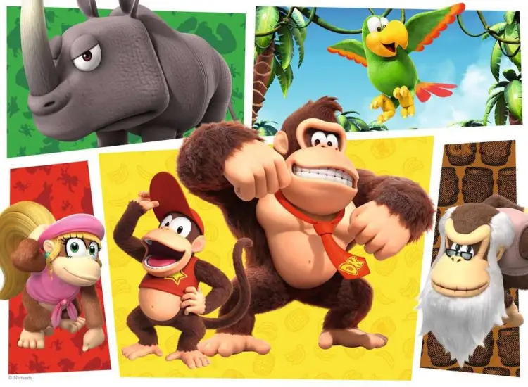 Ravensburger - DONKEY KONG - The monkeys are on the loose! - Puzzle 100P XXL