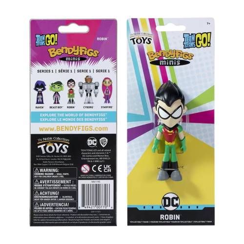 Noble Collection - TEEN TITANS GO - Robin - Mini Bendyfigs Figure 11cm