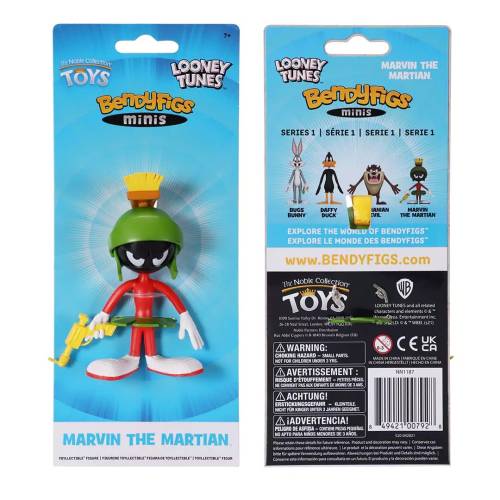 Noble Collection - LOONEY TUNES - Marvin - Mini Bendyfigs Figure 9cm