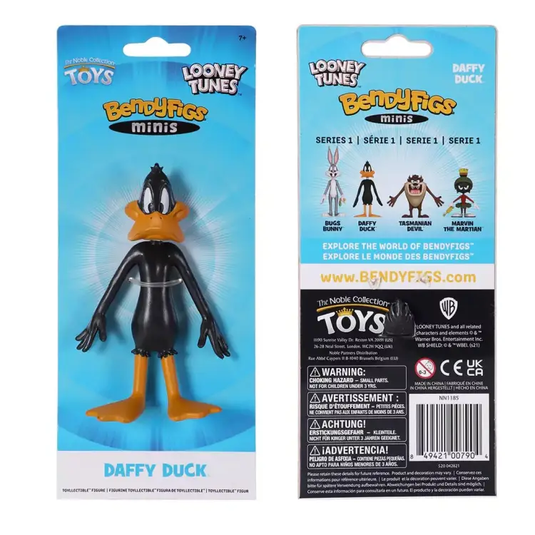 Noble Collection - LOONEY TUNES - Daffy - Mini Bendyfigs Figure 11cm