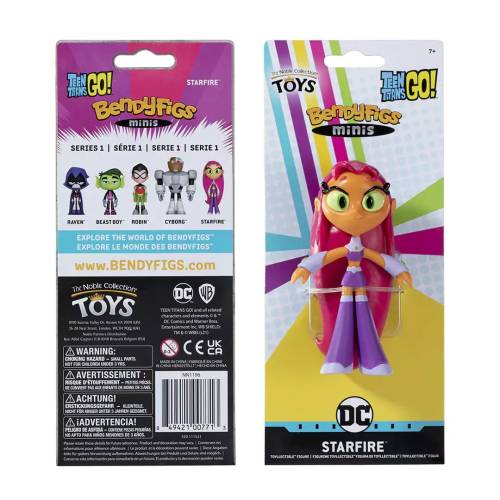 Noble Collection - TEEN TITANS GO - Starfire - Mini Bendyfigs Figure 11cm