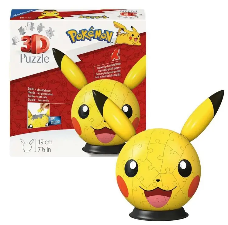 Ravensburger - POKEMON - Puzzle 3D 72p - Pikachu