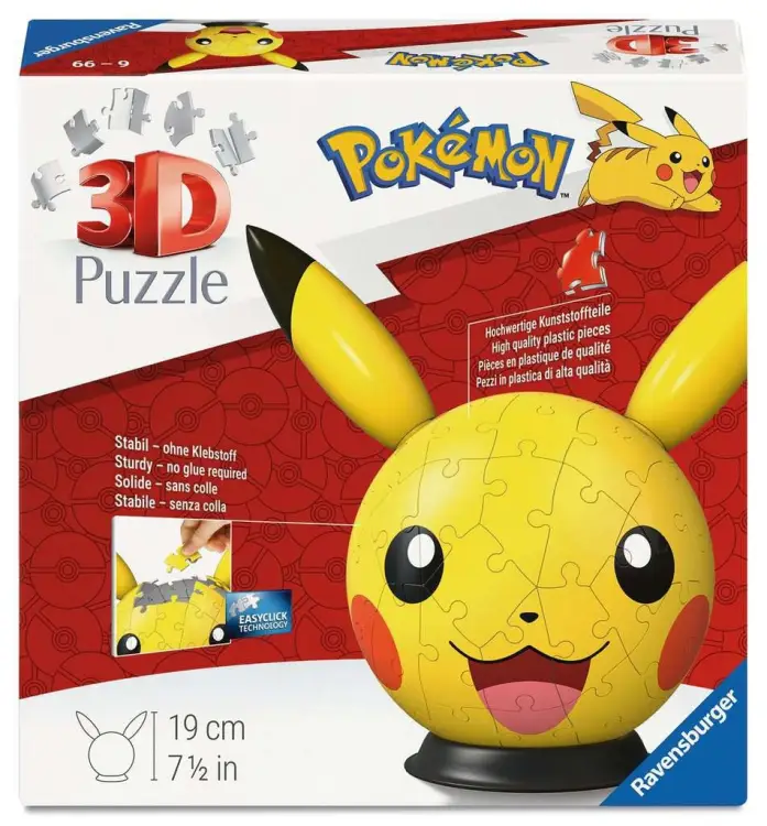 Ravensburger - POKEMON - Puzzle 3D 72p - Pikachu