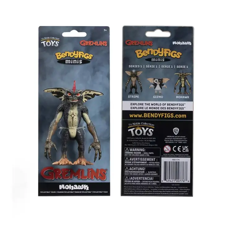 Noble Collection - GREMLINS - Mohawk - Mini Bendyfigs Figure 9cm