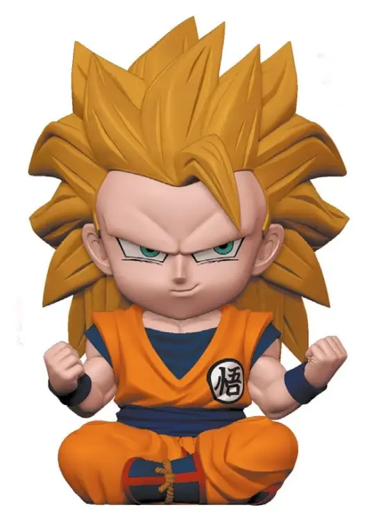 Plastoy - DRAGON BALL Z - Son Goku Super Saiyan 3 - Money Box PVC 15cm
