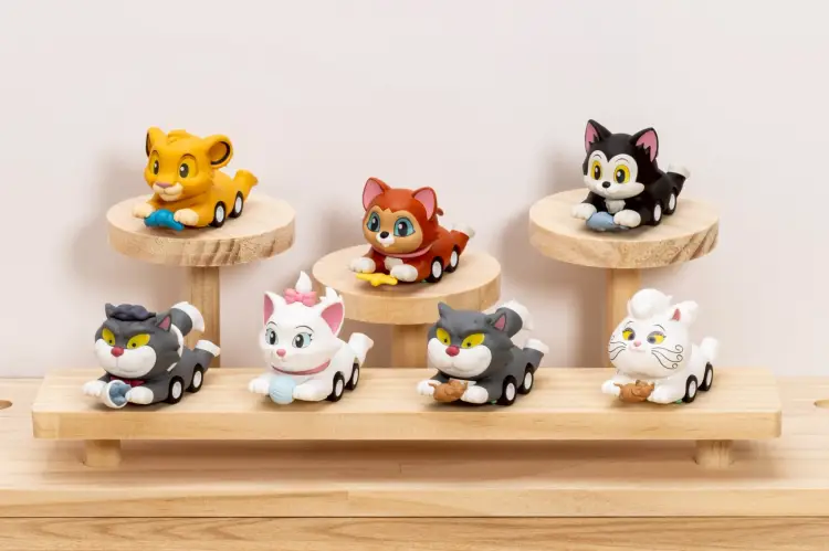 Beast Kingdom - DISNEY - Cats Pounce & Go Series - 6 Figure set 8cm