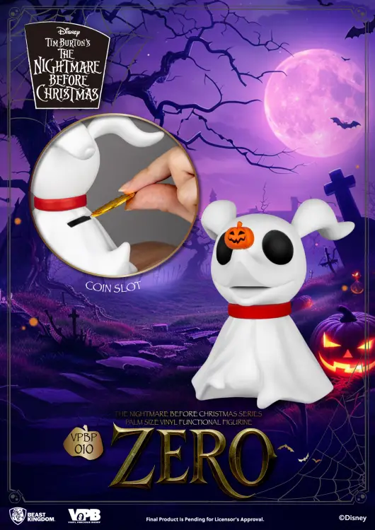 Beast Kingdom - NIGHTMARE BEFORE CHRISTMAS - Zero - Bank Vinyl Figure 11.1cm