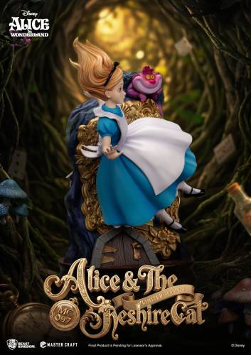 Beast Kingdom - DISNEY - Alice & Cheshire Cat - Statue Master Craft 40cm