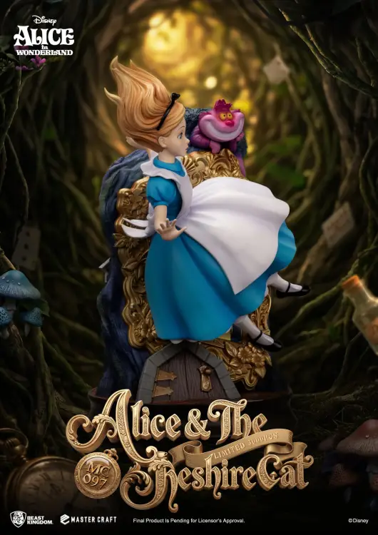 Beast Kingdom - DISNEY - Alice & Cheshire Cat - Statue Master Craft 40cm