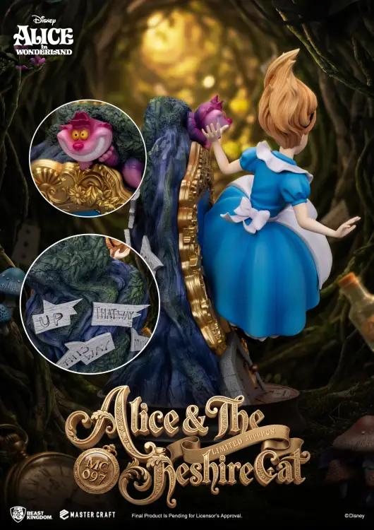 Beast Kingdom - DISNEY - Alice & Cheshire Cat - Statue Master Craft 40cm