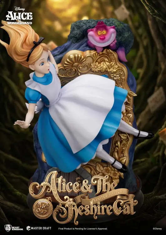 Beast Kingdom - DISNEY - Alice & Cheshire Cat - Statue Master Craft 40cm