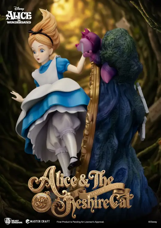 Beast Kingdom - DISNEY - Alice & Cheshire Cat - Statue Master Craft 40cm