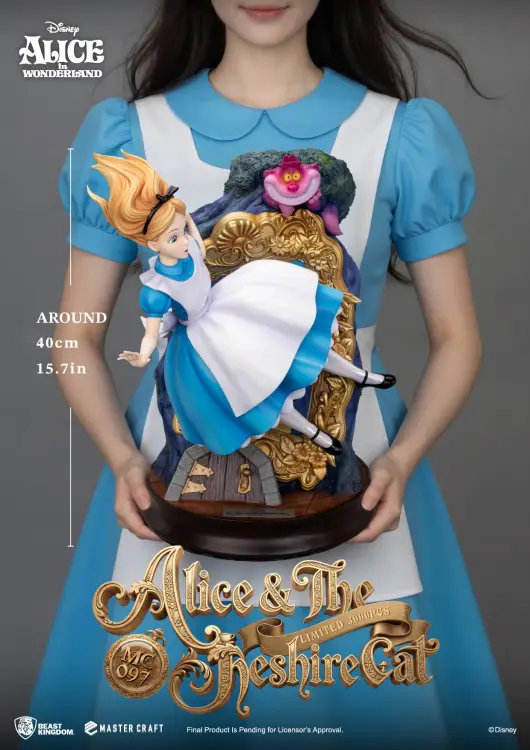 Beast Kingdom - DISNEY - Alice & Cheshire Cat - Statue Master Craft 40cm