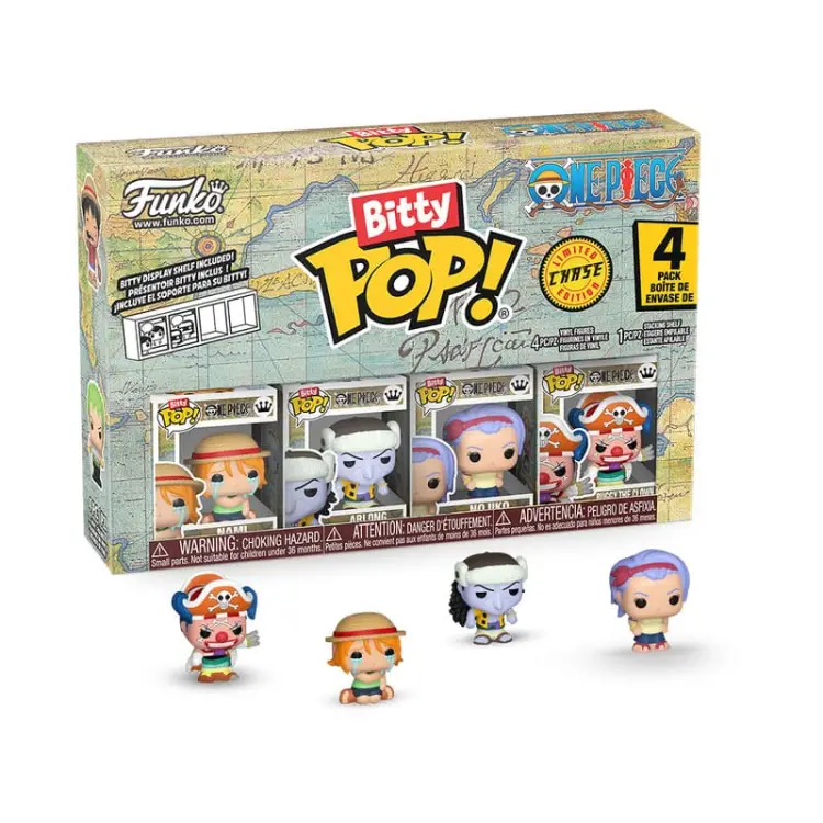 Funko Bitty POP - One Piece - Buggy - Nami - 4pack