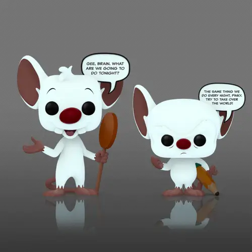 Funko pop! Cartoon Network - Pinky and the Brain (Glow) 2pack