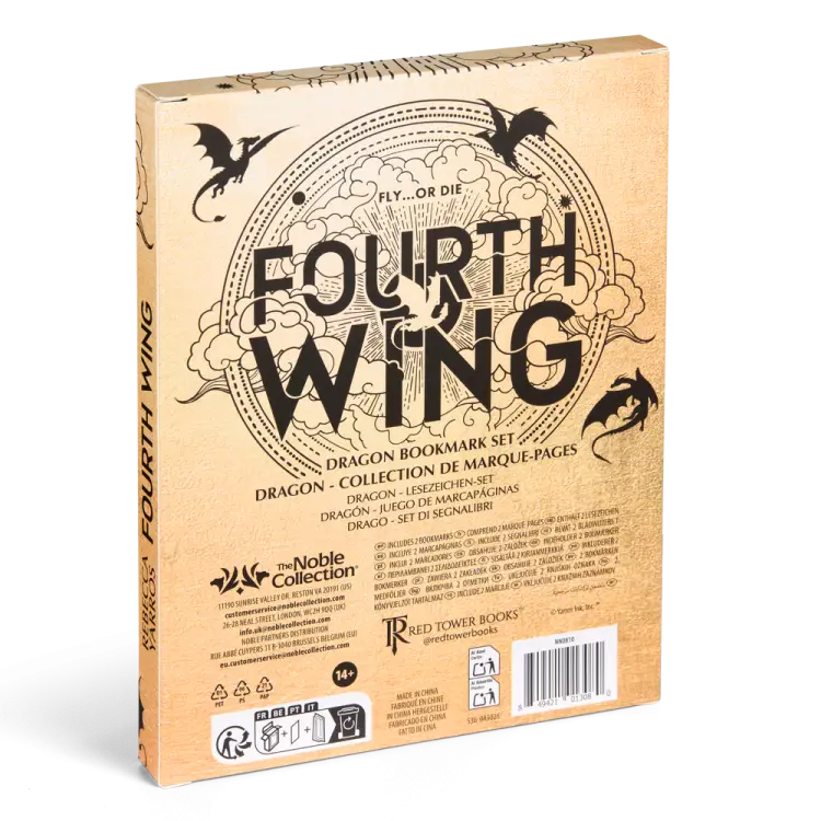 Noble Collection - FOURTH WING - Set of Bookmarks
