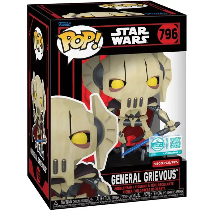 Funko POP! General Grievous - Star Wars  #796 Le 9500szt