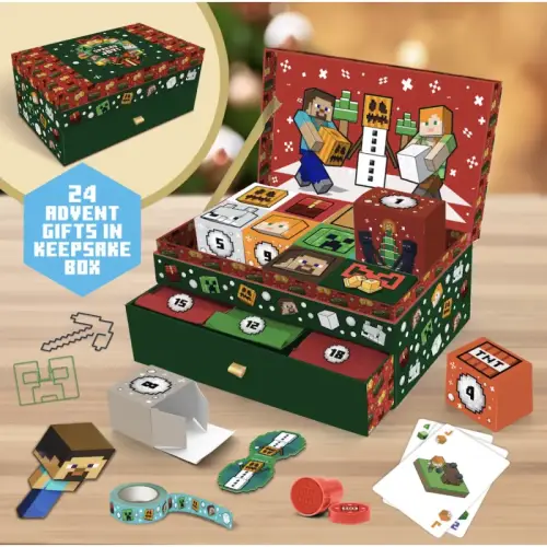 Kalendarz Adwentowy MINECRAFT - Keepsake Box 24 dni