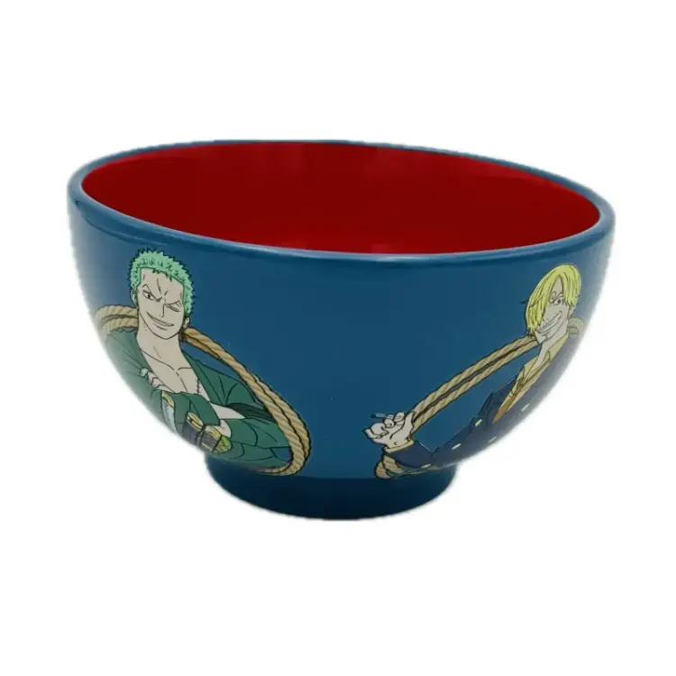 Ceramiczna Miska 600ml - ONE PIECE Luffy - Zoro, w pudełku na prezent