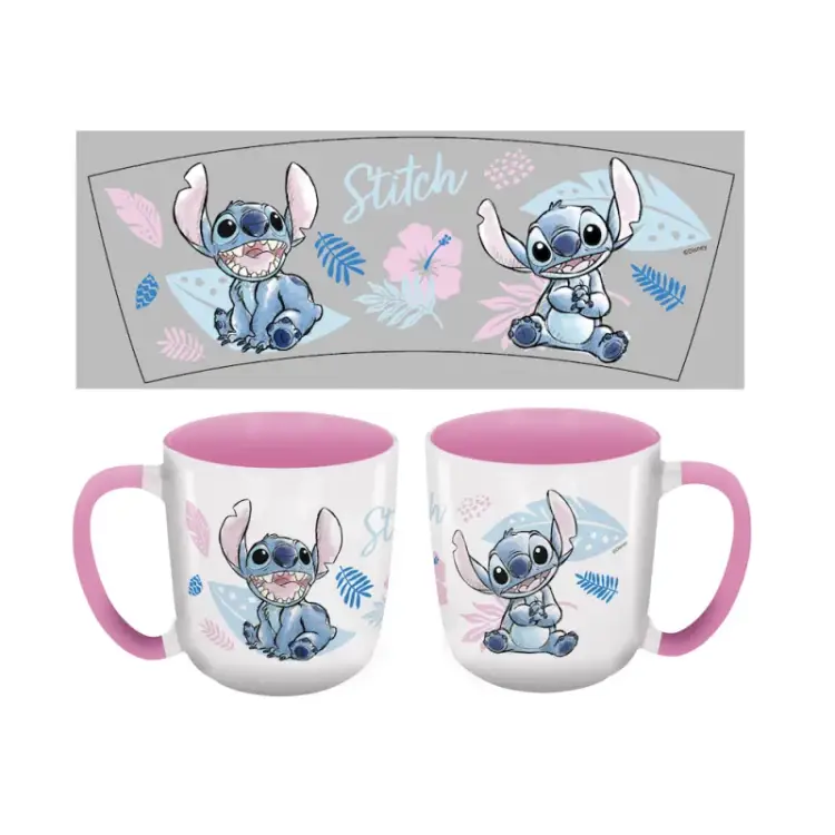 Niebieski Kubek STITCH & ANGEL - Ohana 384 ml