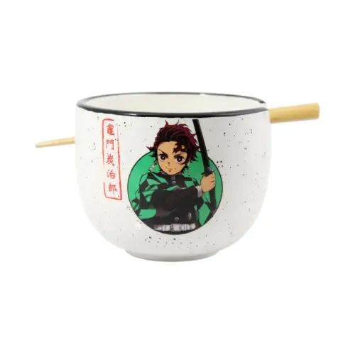 Miska na Ramen 414ml z pałaczkami - DEMON SLAYER Tanjiro zestaw